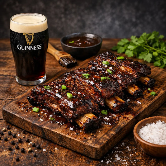 Beef Ribs mit Guinness BBQ Sauce vom Grill