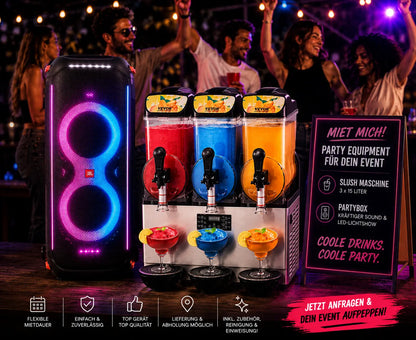 Slushi-Maschine & JBL 710 Partybox Miete
