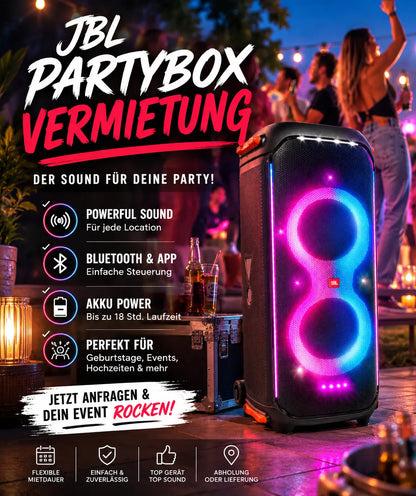 Slushi-Maschine & JBL 710 Partybox Miete
