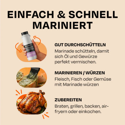 Einfach und schnell erklärt wie man die Marinade benutzt