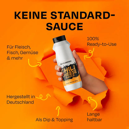 Aufzählung der Vorteile der leckeren Sauce