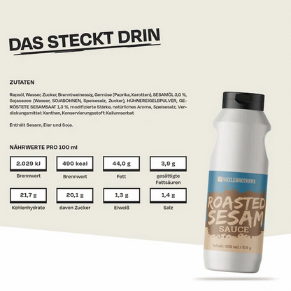 Nährwertangaben inkl. Flasche