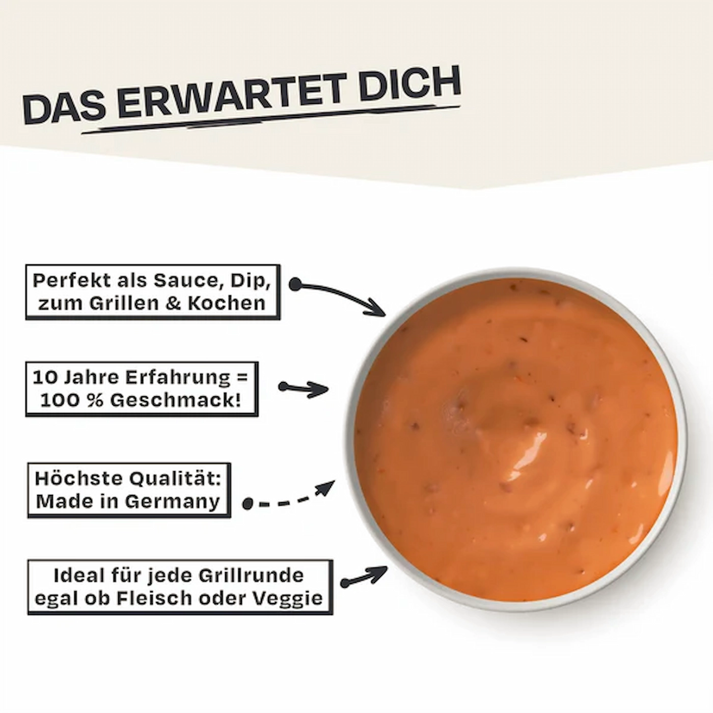 Was dich leckeres erwartet, 10 Jahre Erfahrung, Made in Germany, auch Veggie