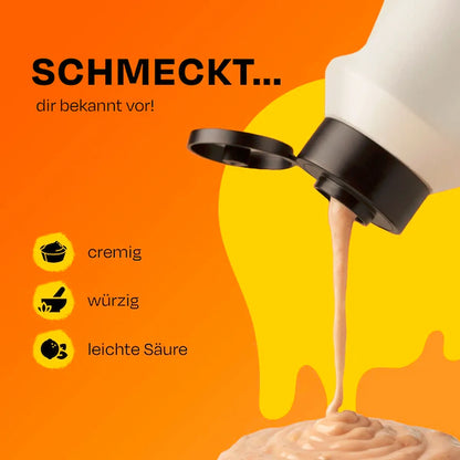 Flasche wird in der Handgehalten und es werden die Vorteile genannt