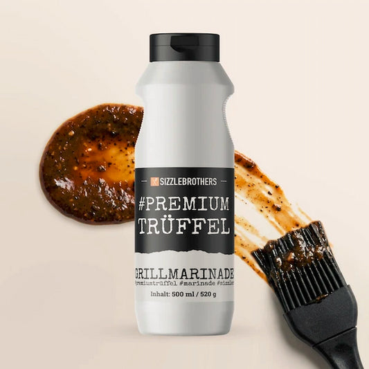 Sizzle Brothers Premium Trüffel Marinade 500 ml mit Marinadenpinsel