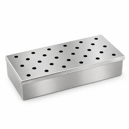 Räucherbox aus Edelstahl für Gasgrill & Holzkohle