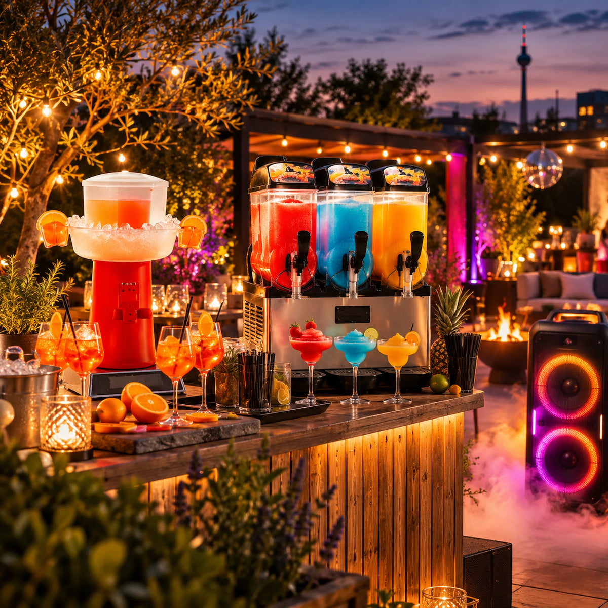 poolparty-nebelmaschine-mieten-dortmund-Sprizer-Slush Maschine